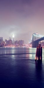 Paisaje,Ciudades,Noche,Puentes