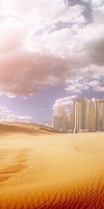 Landscape,Cities,Art,Desert,Sky