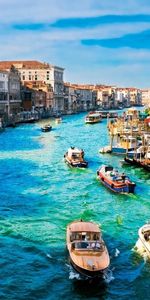 Paisaje,Ciudades,Venecia,Barcos