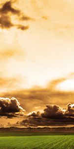 Landscape,Clouds,Fields