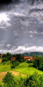 Landscape,Clouds,Rainbow