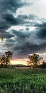 Paisaje,Puesta Del Sol,Nubes