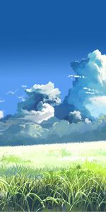 Herbe,Nuages,Paysage,Sky,Dessins