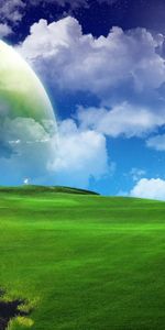 Landscape,Grass,Sky,Planets