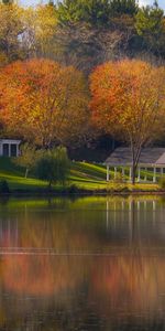 Casas,Otoño,Paisaje