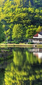 Landscape,Houses,Rivers