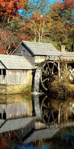 Landscape,Houses,Rivers