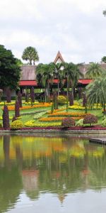 Landscape,Houses,Trees,Water