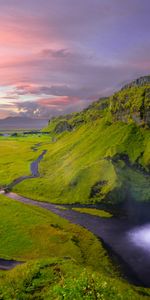 Landscape,Iceland,Seljalandsfoss,Nature,Waterfall,Picturesque