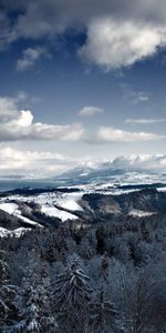 Nuages,Montagnes,Paysage