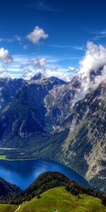 Paisaje,Montañas,Nubes