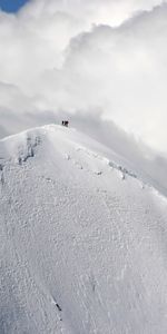 Nuages,Montagnes,Neige,Paysage