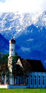 Landscape,Mountains,Houses