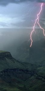 Landscape,Mountains,Lightning