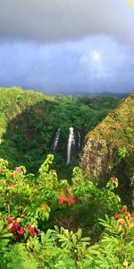 Paisaje,Montañas,Arco Iris