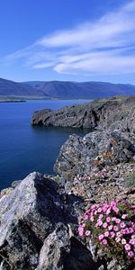 Montañas,Paisaje,Mar