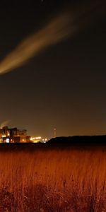 Landscape,Night,Smoke