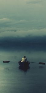 Landscape,People,Rivers,Boats,Men