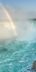 Landscape,Rainbow,Waterfalls