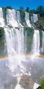 Landscape,Rainbow,Waterfalls