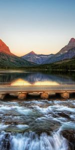 Montagnes,Rivières,Bridges,Paysage