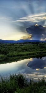 Paisaje,Ríos,Nubes