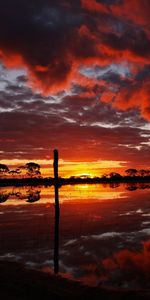 Ríos,Puesta Del Sol,Paisaje,Nubes