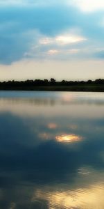 Puesta Del Sol,Nubes,Paisaje,Ríos