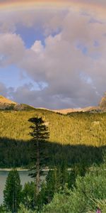 Paisaje,Ríos,Arco Iris