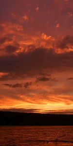 Puesta Del Sol,Cielo,Nubes,Paisaje,Ríos