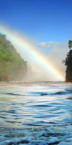 Paisaje,Cielo,Arco Iris,Ríos