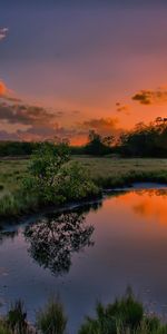 Rivières,Coucher De Soleil,Paysage