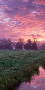 Nuages,Rivières,Sky,Coucher De Soleil,Paysage