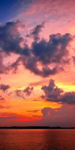 Nuages,Sky,Coucher De Soleil,Paysage,Rivières