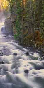 Река,Пейзаж,Водопады