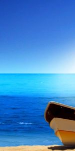 Landscape,Sea,Boats,Beach