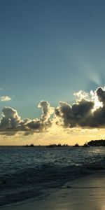 Nuages,Sun,Mer,Paysage,Plage