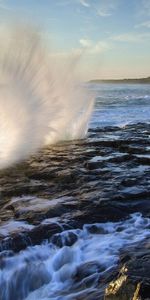 Landscape,Sea,Waves