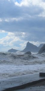 Landscape,Sea,Waves