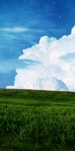 Les Champs,Nuages,Lune,Sky,Paysage,Planètes