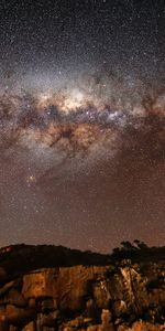 Landscape,Sky,Mountains,Stars,Night