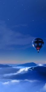 Nuit,Sky,Ballons,Paysage,Dessins