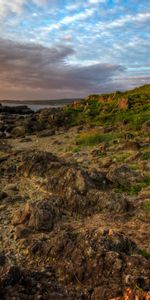 Landscape,Stones,Sea,Clouds