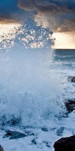 Landscape,Stones,Sea,Waves