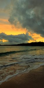 Coucher De Soleil,Paysage,Plage