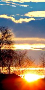 Paisaje,Puesta Del Sol,Nubes