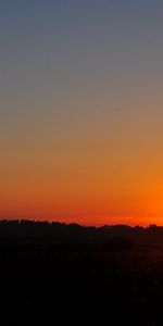 Les Champs,Paysage,Coucher De Soleil