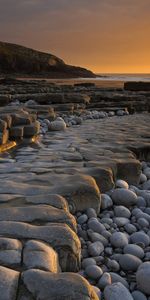 Paisaje,Puesta Del Sol,Stones