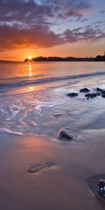 Landscape,Sunset,Sun,Beach