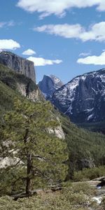 Landscape,Trees,Mountains,Clouds